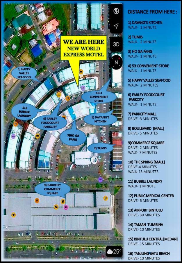 New World Express Motel Bintulu Esterno foto